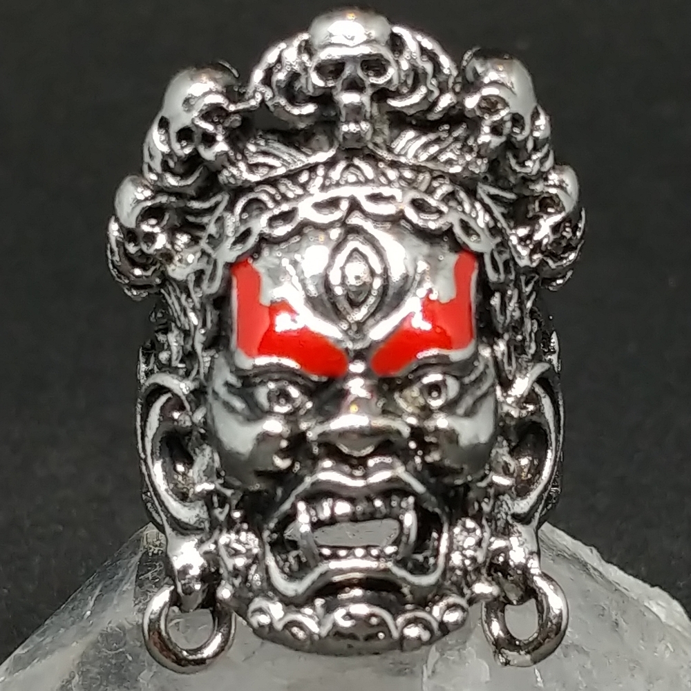 Huge Mahakala Biker Ring. All sizes!